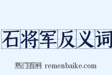 石将军反义词是什么意思的图片